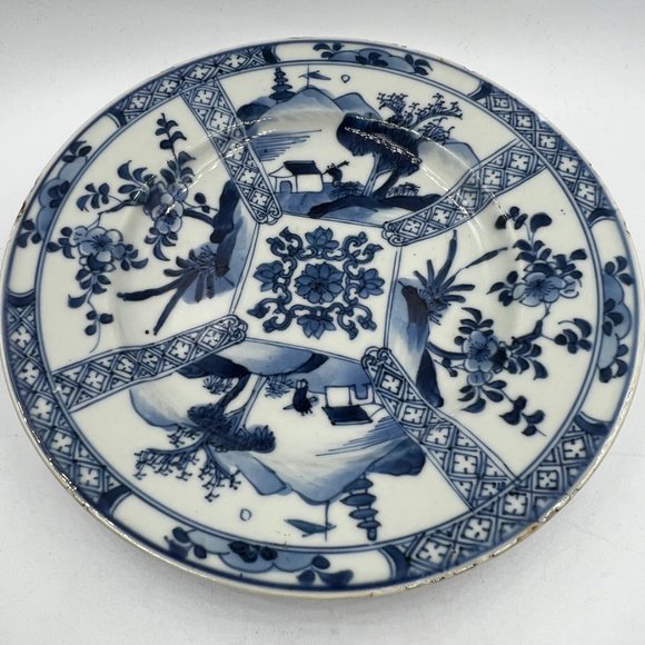 China Kangxi period blue & white plate circa 1710-1720 - Picture 1 of 10